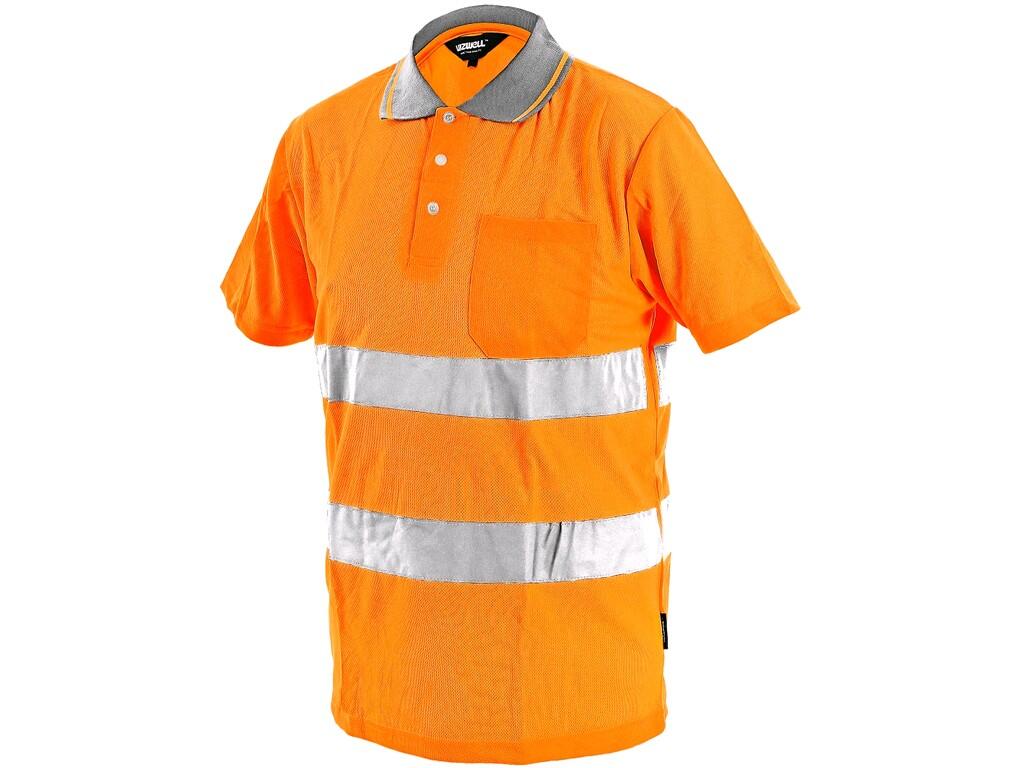 Polokošeľa DOVER, výstražná, pánska, oranžová, vel. 3XL